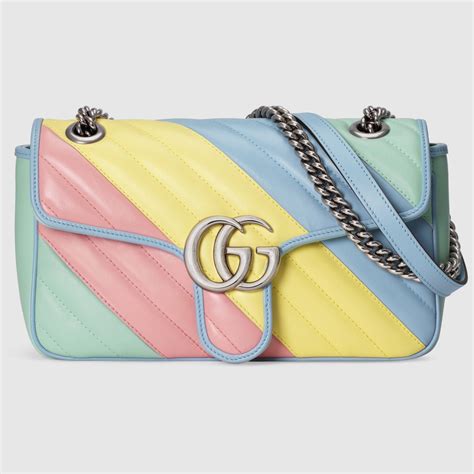 gucci marmont multicolor pastel|gg marmont handbags.